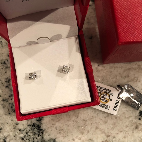 Trumiracle 3/8TTCW Diamond Stud Earrings - Picture 3 of 7